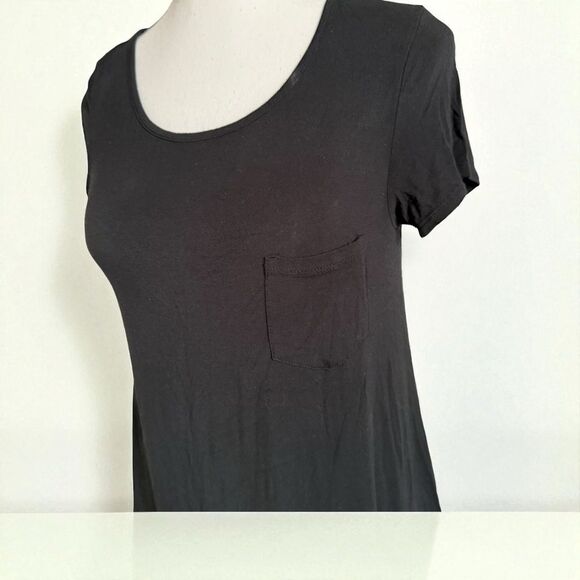 Mossimo Supply Co. Black Short Sleeve Tee Shirt Dress Size XS - Picture 4 of 7